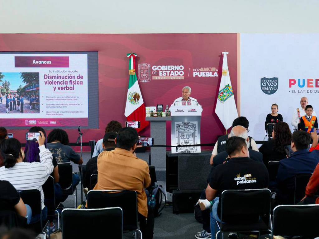 Puebla fortalece la cultura de paz: sembrará 50 mil árboles y expande la Patrulla Antibullying en escuelas