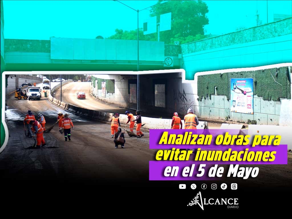 Avanza estudio de obras en el Bulevar 5 de Mayo para atender puntos críticos en temporada de lluvias