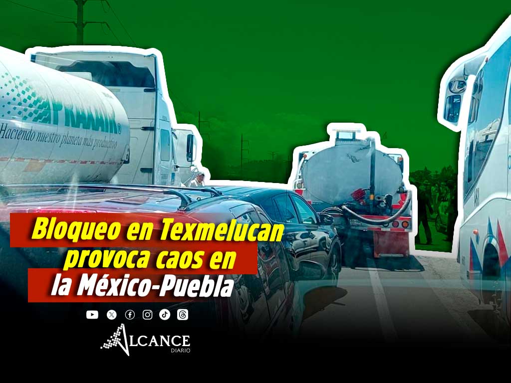 Bloquean la autopista México - Puebla en Texmelucan para exigir localización de mujer desaparecida