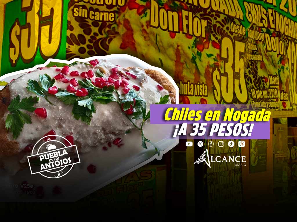 ¿Buscas un Chile en Nogada barato? Don Flor lo ofrece por 35 pesos