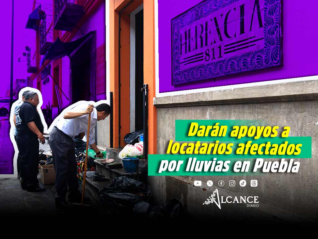 Gobierno de Puebla dará apoyo económico a locatarios del Bulevar 5 de mayo afectados por inundaciones