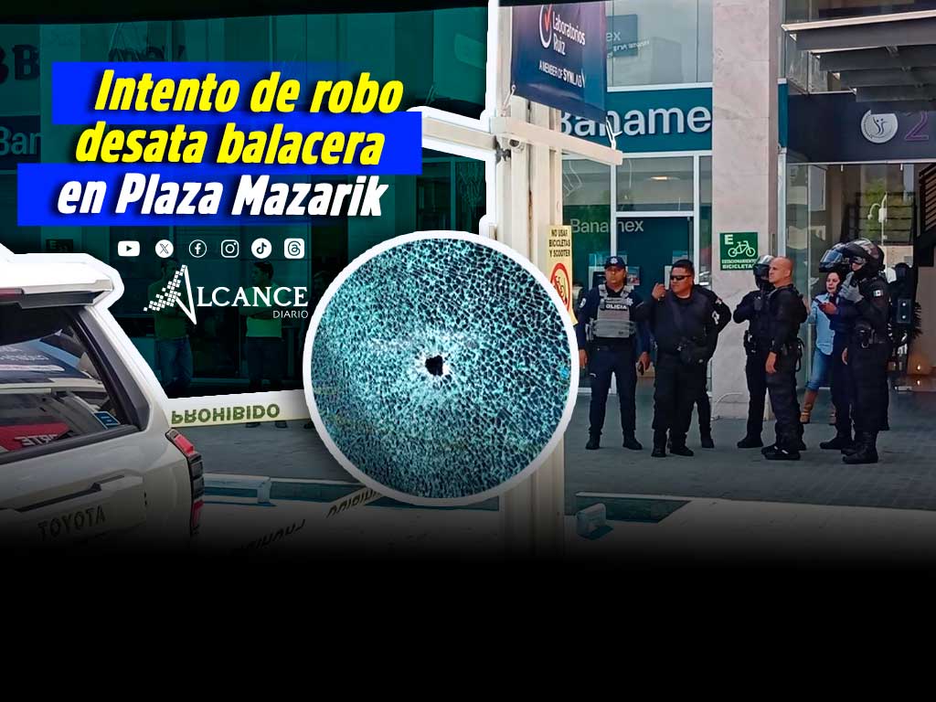 Balacera en Plaza Mazarik desata operativo sobre Vía Atlixcáyotl; investigan presunto asalto a cuentahabiente