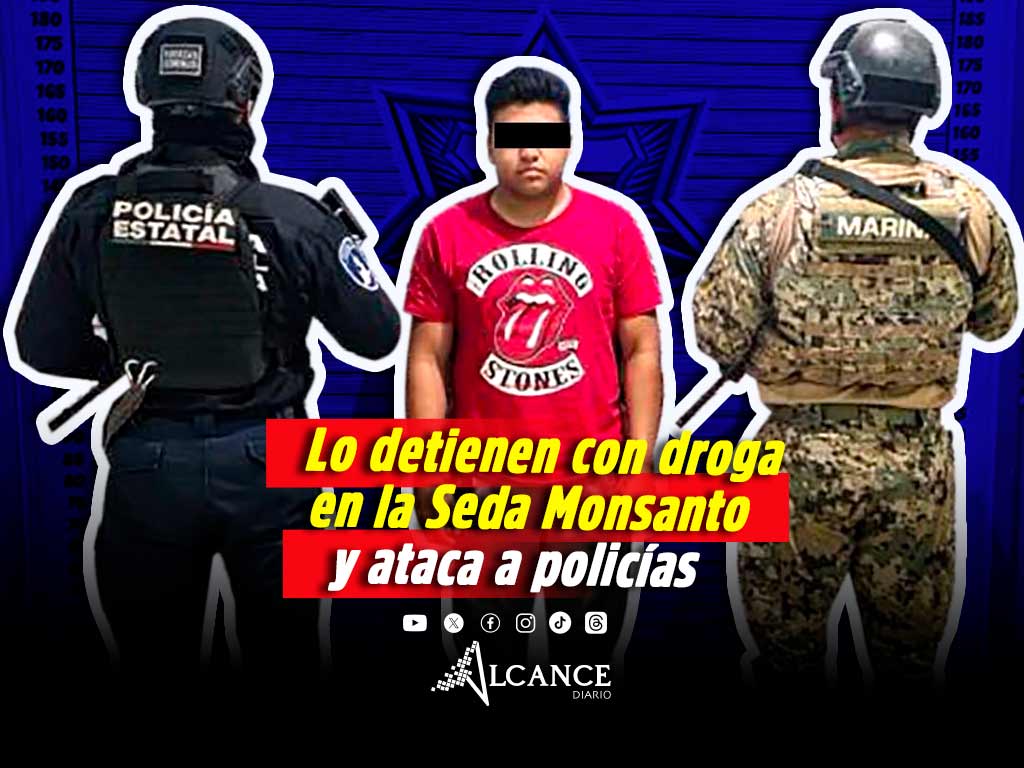 SSP y SEMAR detienen a presunto distribuidor de sustancias ilícitas en Puebla capital