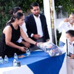 Lupita Cuautle acompaña a estudiantes de San Andrés Cholula en la culminación de su ciclo escolar