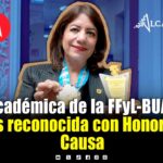 Diana Hernández, académica FFyL-BUAP, recibe Doctorado Honoris Causa por la OIICE