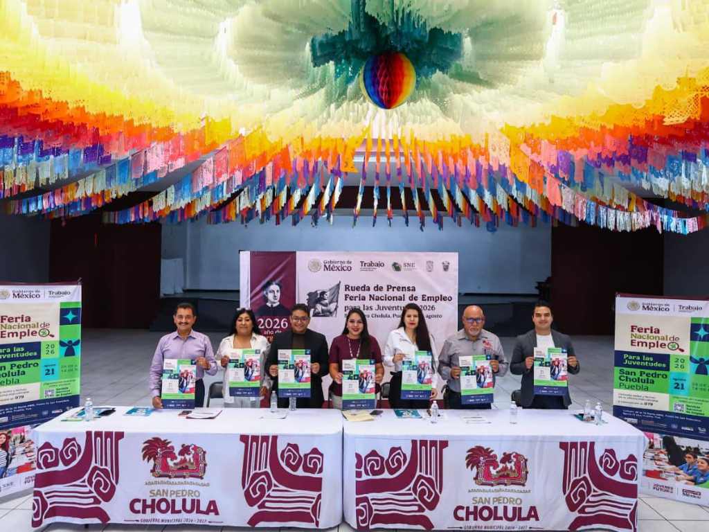 Anuncian la Feria Nacional de Empleo para las Juventudes 2026 en Cholula