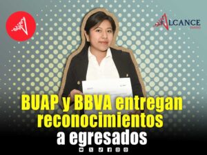 Entregan BUAP y Fundación BBVA México reconocimientos a egresados de licenciatura