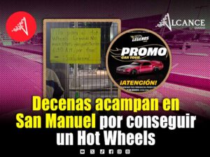 Fans acampan en Walmart San Manuel por Hot Wheels Legends