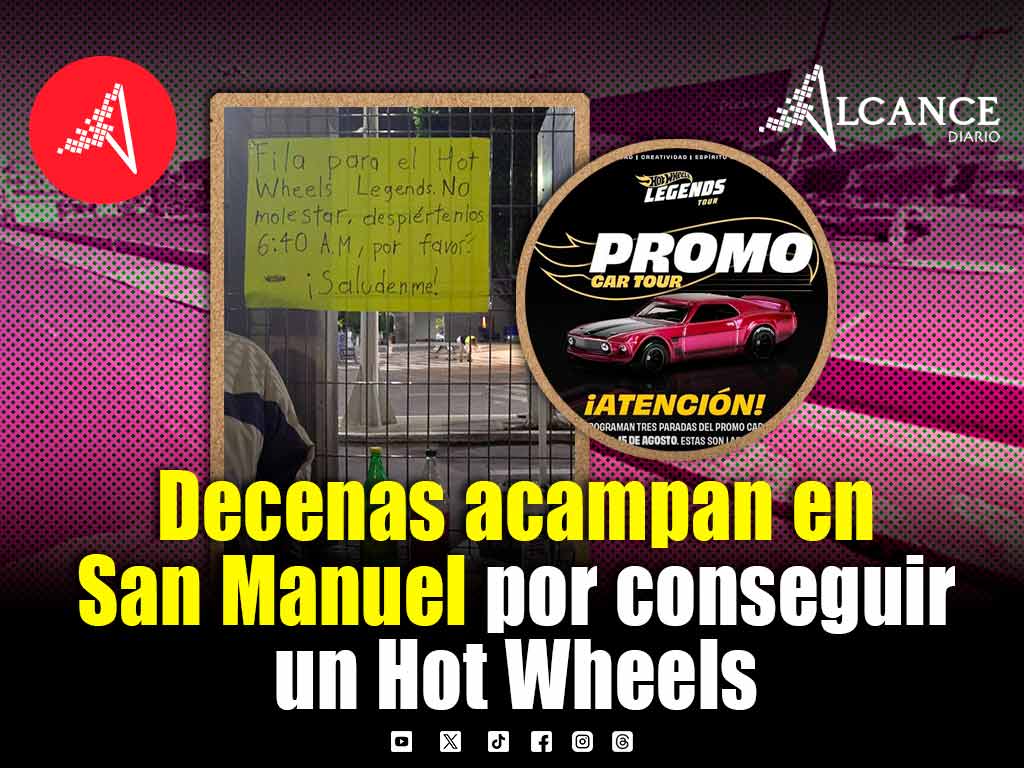Fans acampan en Walmart San Manuel por Hot Wheels Legends