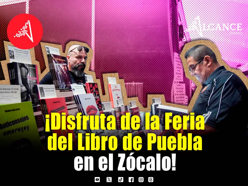 Puebla celebra la segunda edición de la Feria del Libro en el Zócalo