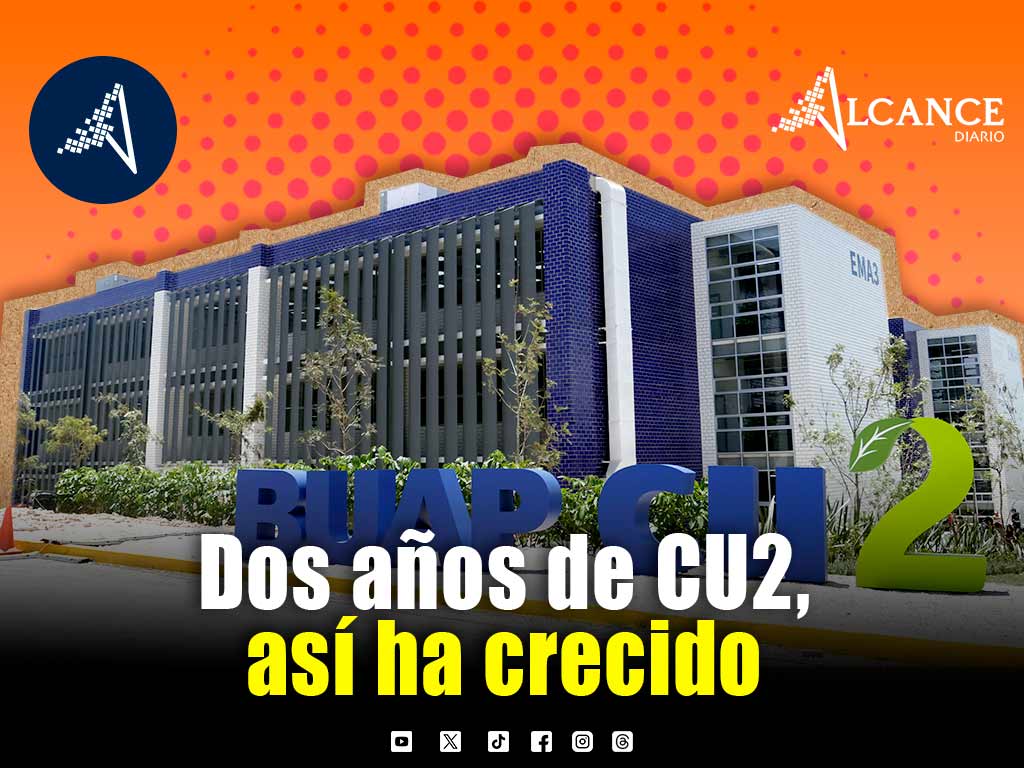 Ciudad Universitaria 2 de la BUAP cumple dos años y así ha crecido