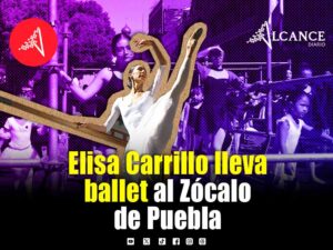 Elisa Carrillo conquista el Zócalo de Puebla con una Master Class de ballet