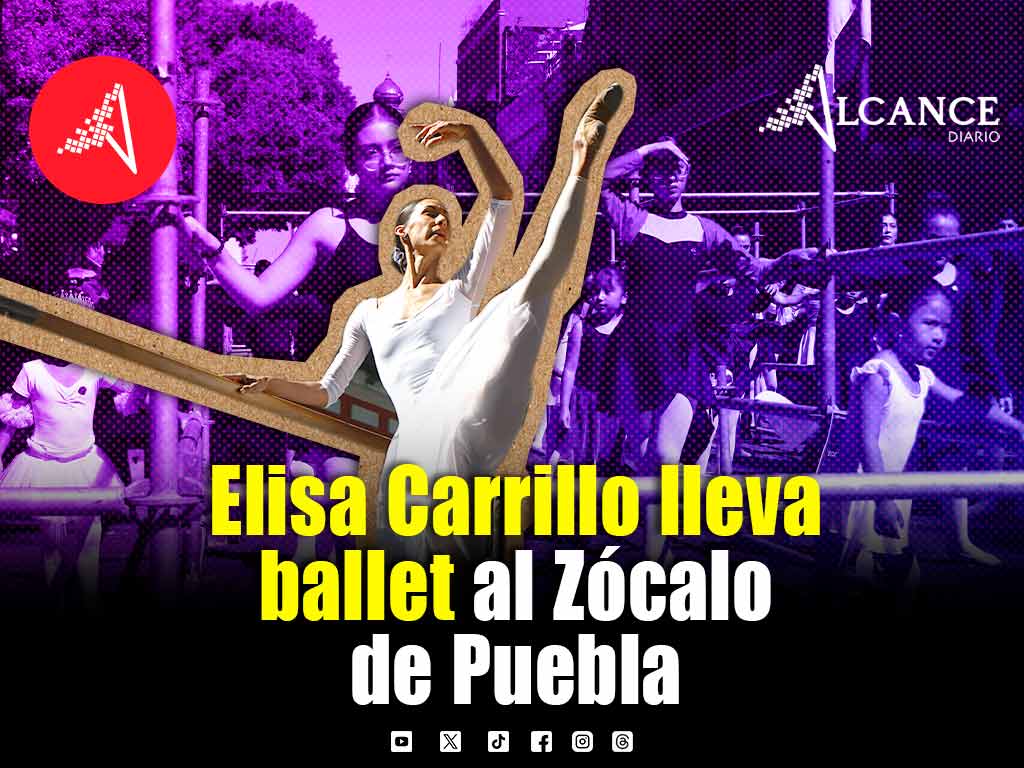 Elisa Carrillo conquista el Zócalo de Puebla con una Master Class de ballet