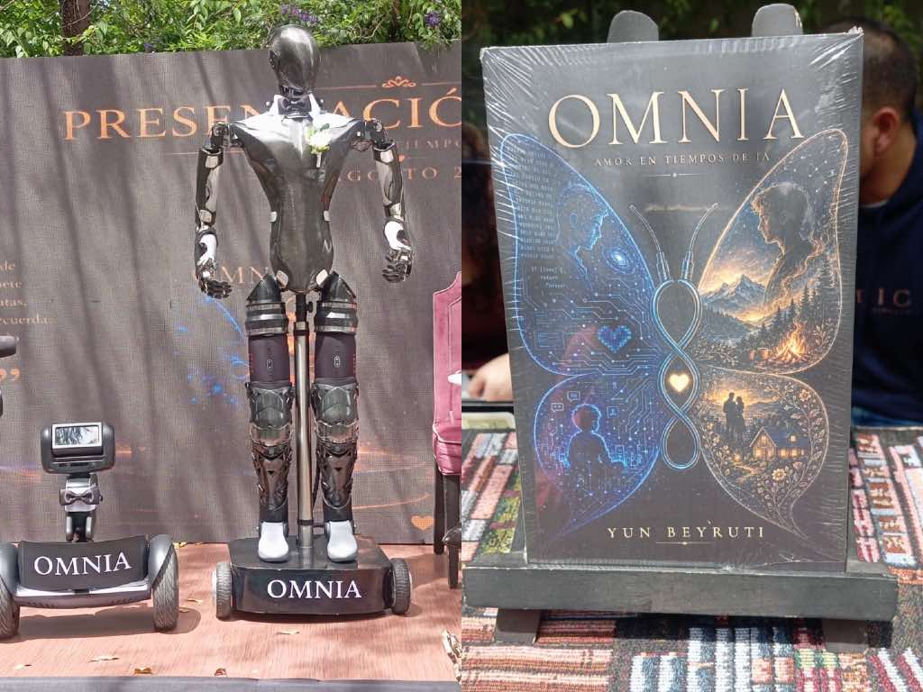 Presentan “Omnia, el amor en tiempos de IA”, libro que nació con la IA como inspiración