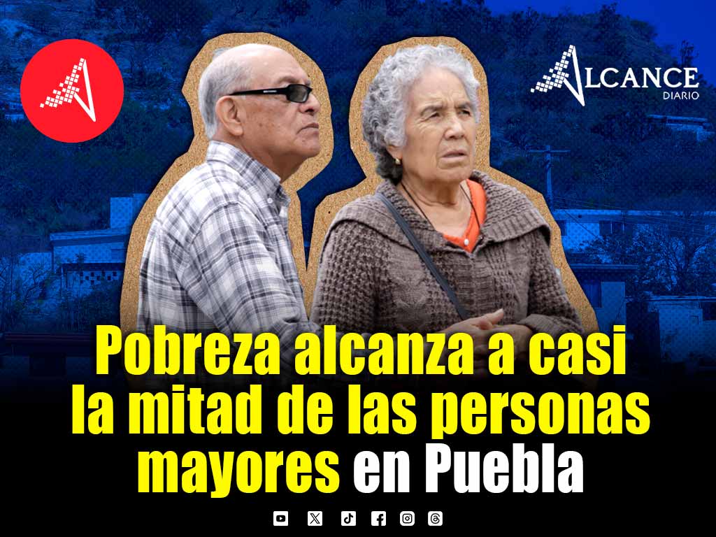 Casi la mitad de las personas mayores de 65 años en Puebla vive en pobreza