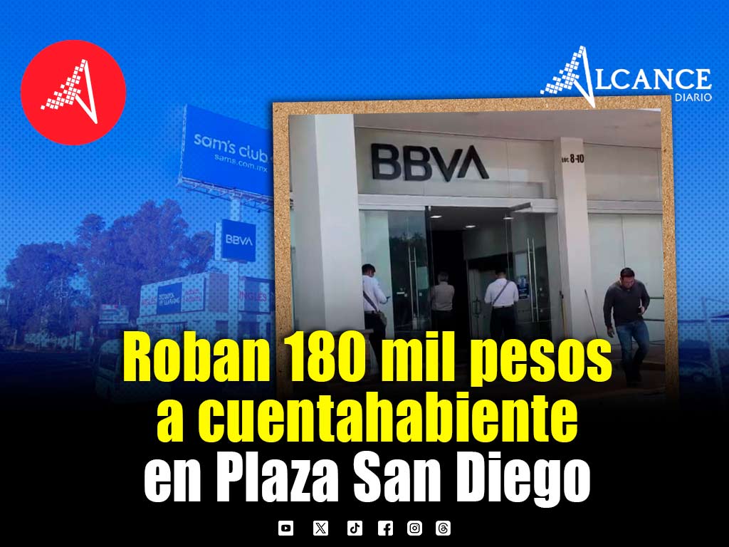 Asalto en Plaza San Diego en San Pedro Cholula deja a cuentahabiente sin 180 mil pesos