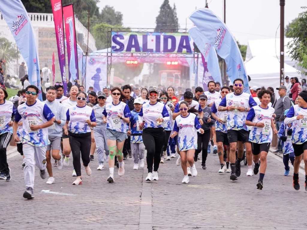 Reúne San Andrés Cholula a más de 2 mil participantes en la carrera "Corre por las Juventudes"