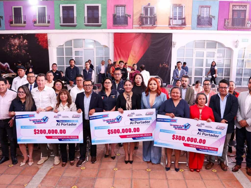 Reconoce San Andrés Cholula a contribuyentes cumplidos con el Sorteo Predial 2026