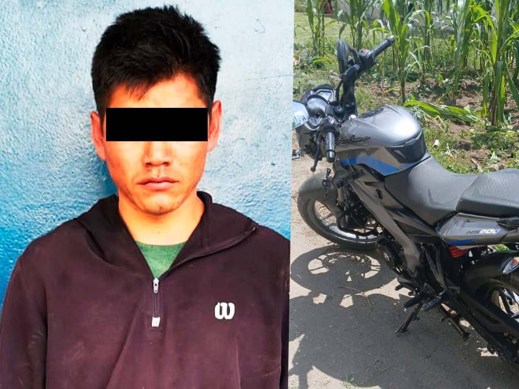 Detienen a hombre con pistola y ocho cartuchos tras persecución en Santa María Moyotzingo