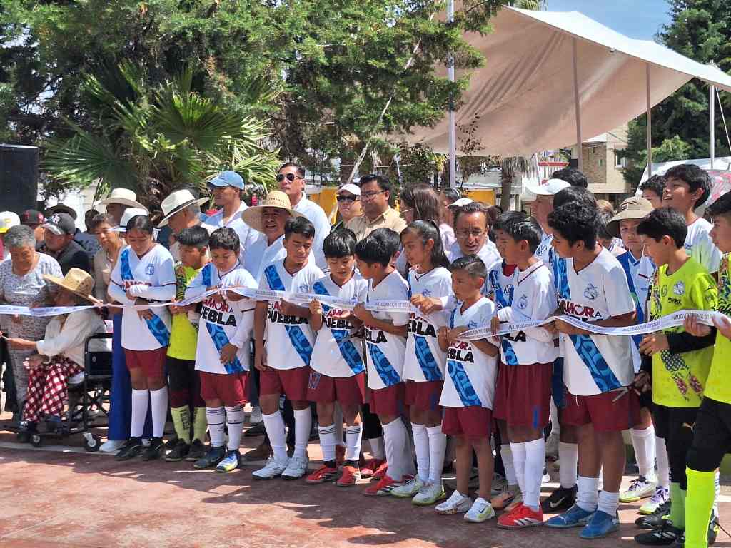 Renuevan el parque Tepalcayuca en Amozoc tras años sin intervención