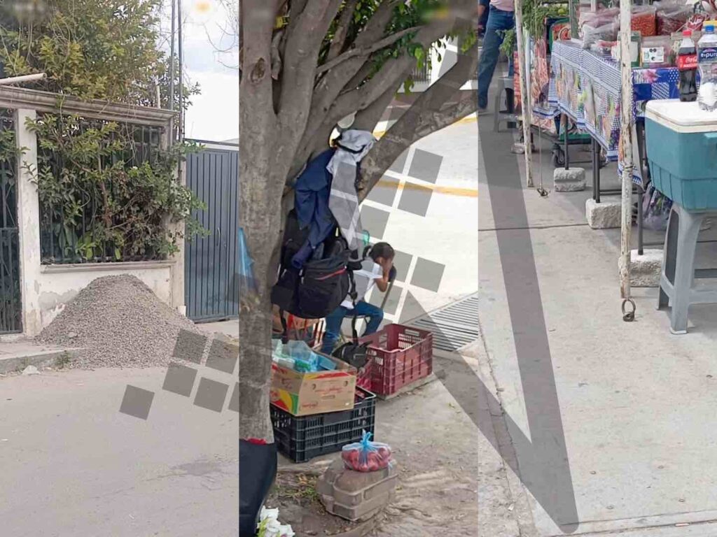 ¿Y las y los peatones? Se “agandallan” banquetas al sur de la ciudad de Puebla