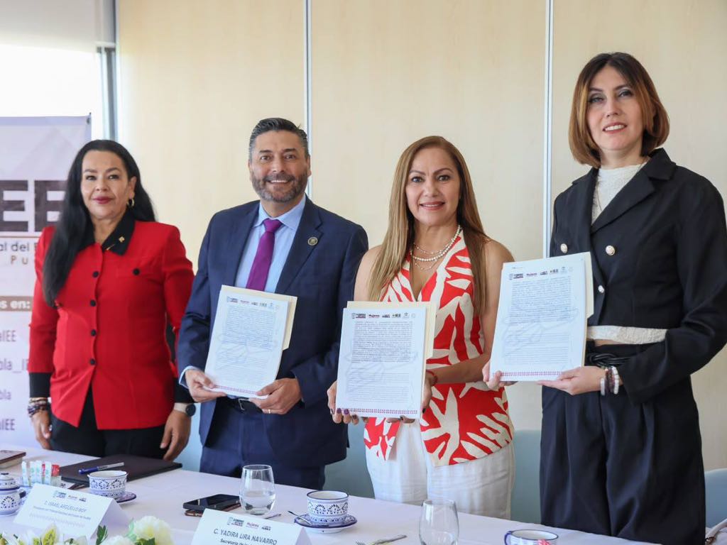 Se suman Secretaría de las Mujeres, IEE y TEEP con convenio para erradicación de la violencia política de género