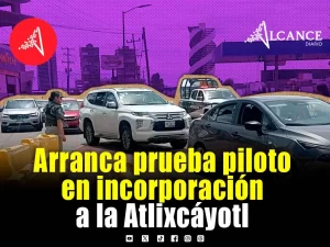 Arranca tarde prueba piloto en la Vía Atlixcáyotl; ¿sí se agiliza el tráfico?