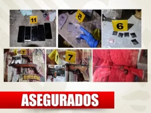 Aseguran armas y narcóticos tras cateos a dos predios en Coronango
