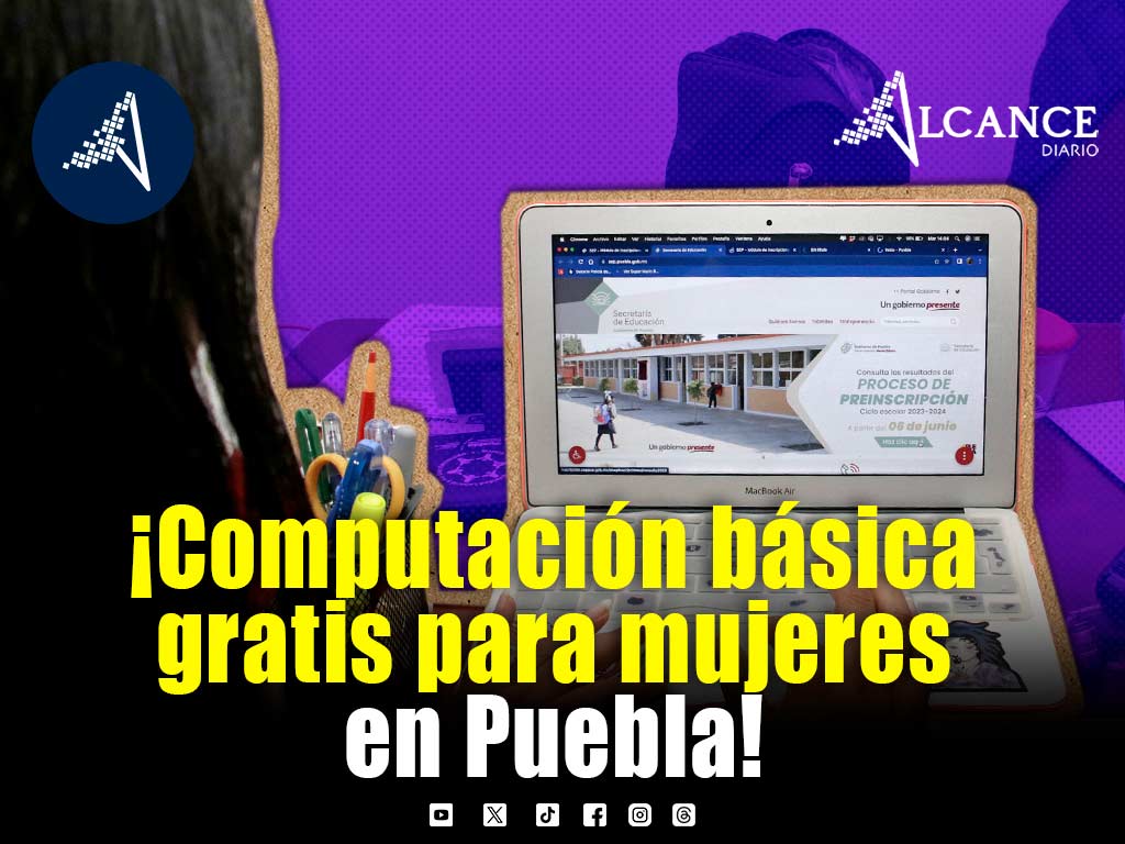 Mujeres de Puebla capital podrán aprender computación básica gratis; habrá tres fechas en septiembre