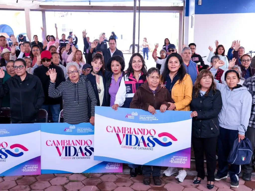 Llevan programa “Cambiando Vidas con Cirugía de Cataratas” a mujeres y hombres de San Andrés Cholula