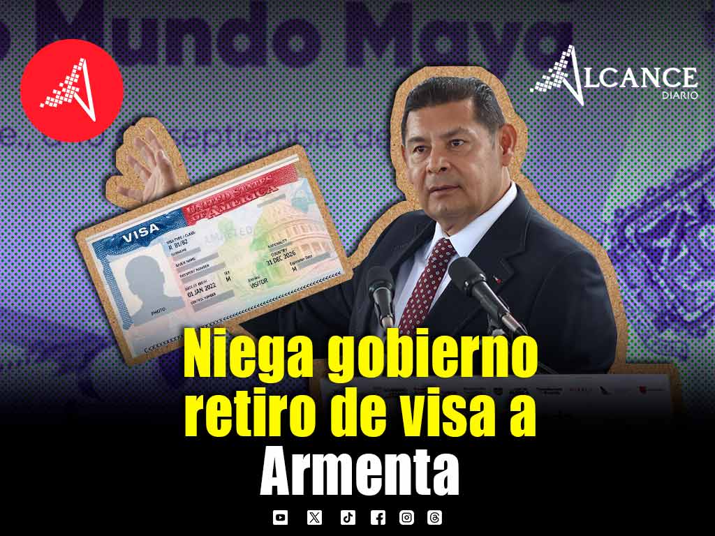 Niega administración poblana presunto retiro de visa estadounidense del gobernador Alejandro Armenta