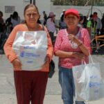 Acerca Lupita Cuautle apoyos alimentarios a más de 3 mil familias de San Andrés Cholula