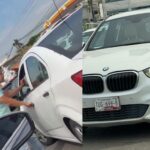 Familia acusa a conductor de BMW de choque en la Vía Atlixcáyotl; testigo ofrece otra versión