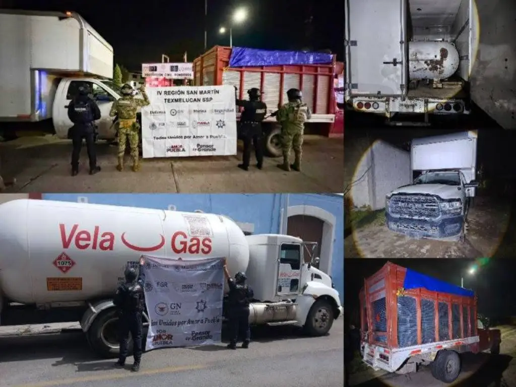 Recuperan 58 mil 600 litros de gas LP robado en Puebla