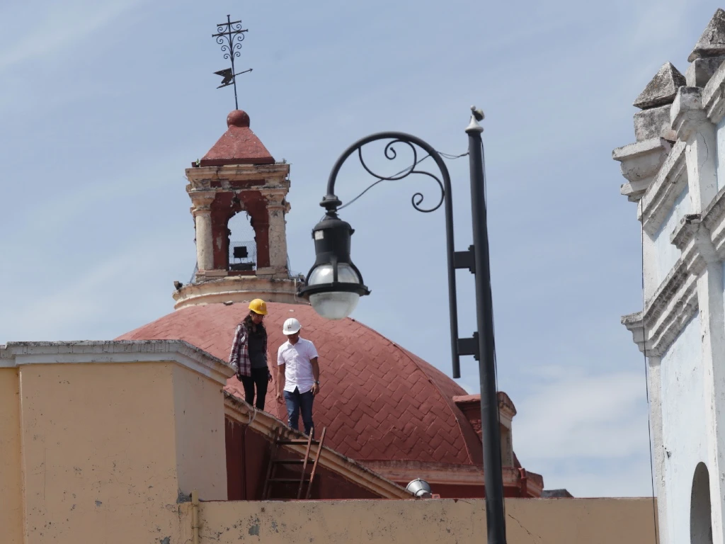El Templo de San Roque sufrió cuarteaduras y daños estructurales.